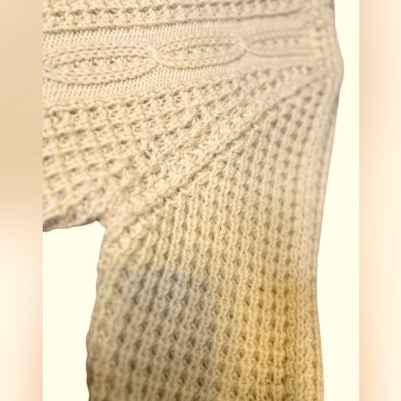 VINTAGE Hand knit Made in Ireland New Wool Fisherman Crewneck Sweater. SZ: 38 - Picture 4 of 13